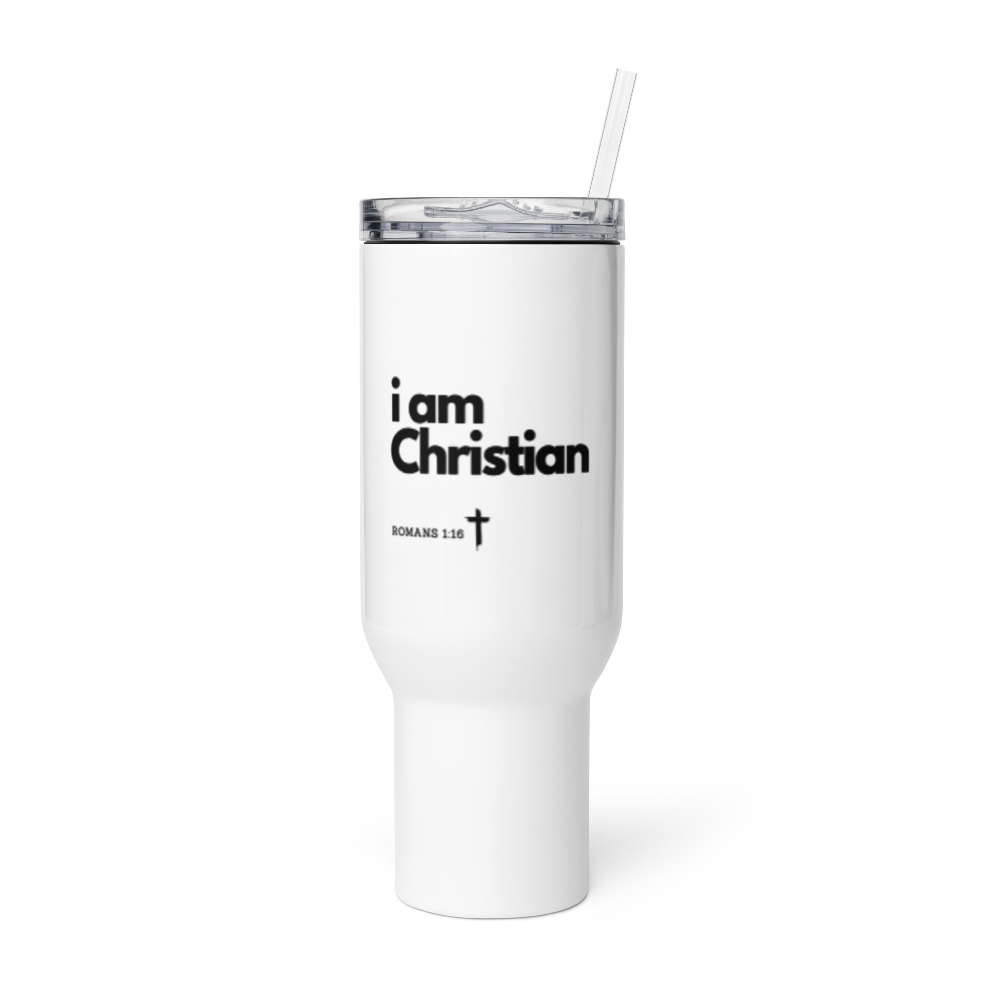 'i am Christian' Versatile Travel Mug - Image 5