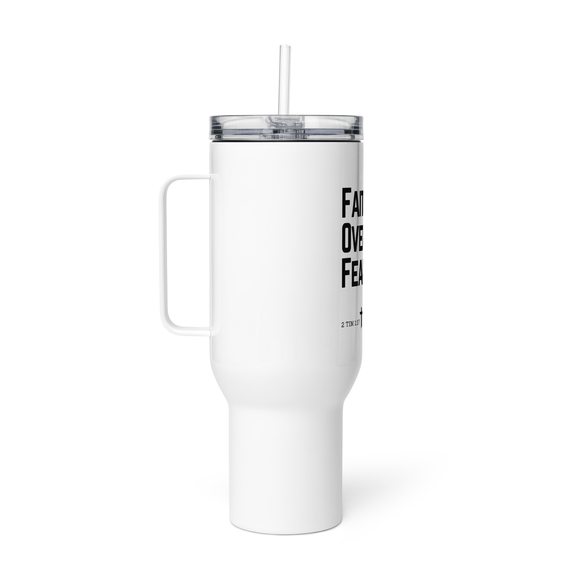 'Faith Over Fear' Versatile Travel Mug - Image 7