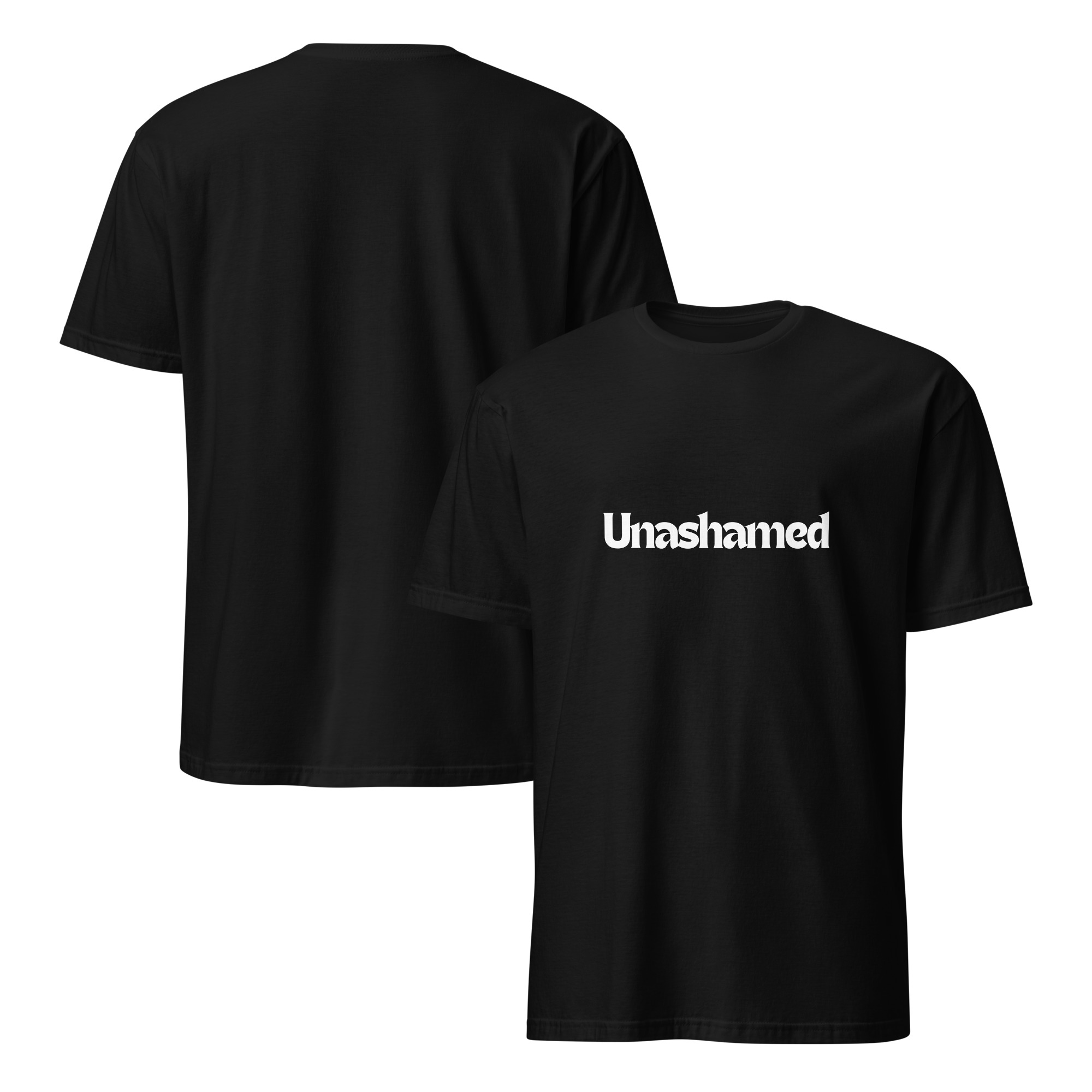 'Unashamed' Unisex T-Shirt - Plain, Dark Colours - Image 6