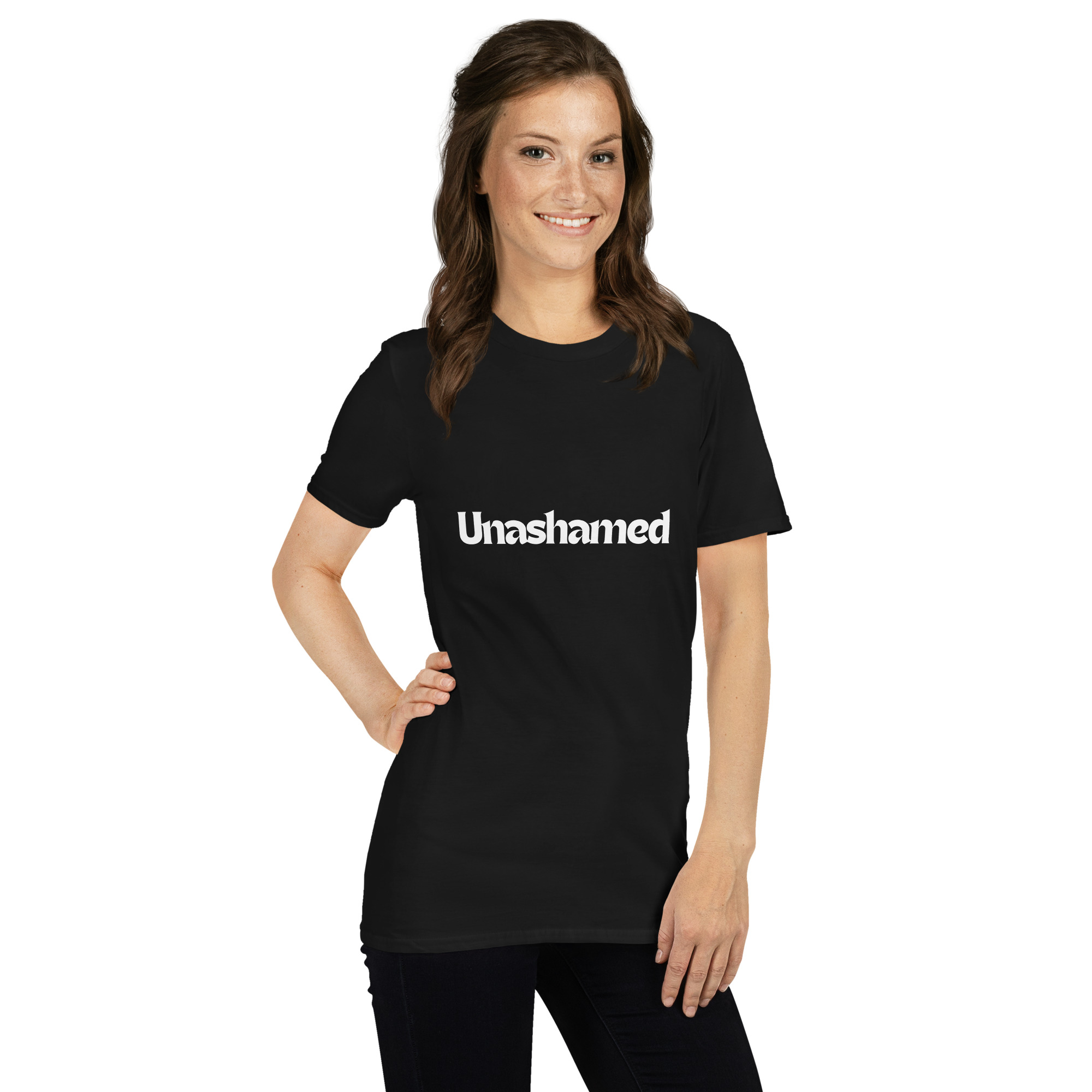 'Unashamed' Unisex T-Shirt - Plain, Dark Colours