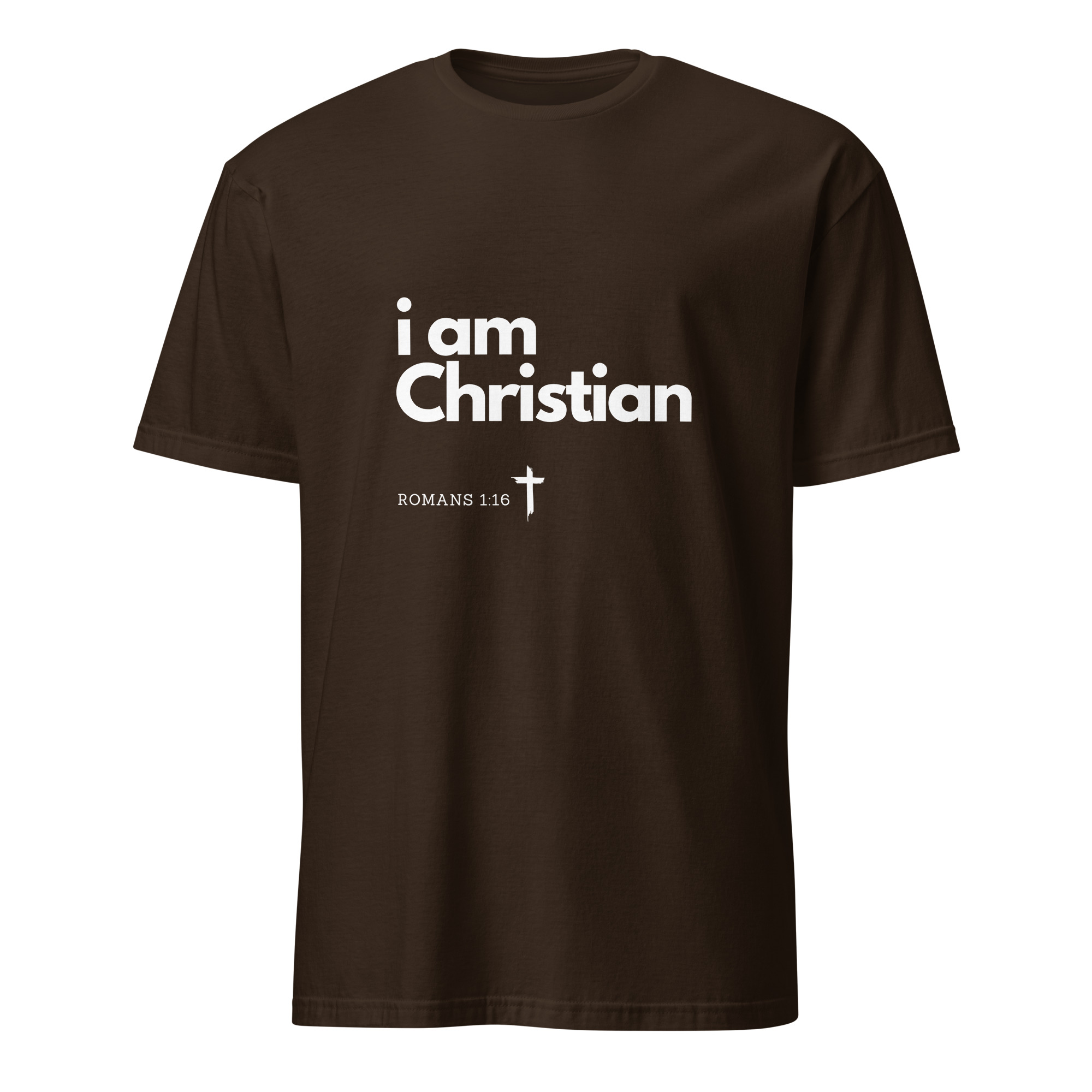 'i am Christian' Unisex T-Shirt - w/Scripture, Dark Colours - Image 17