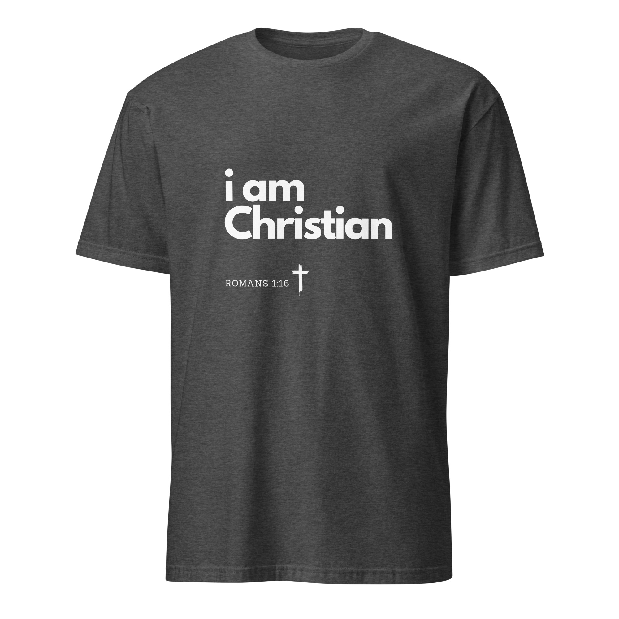 'i am Christian' Unisex T-Shirt - w/Scripture, Dark Colours - Image 20