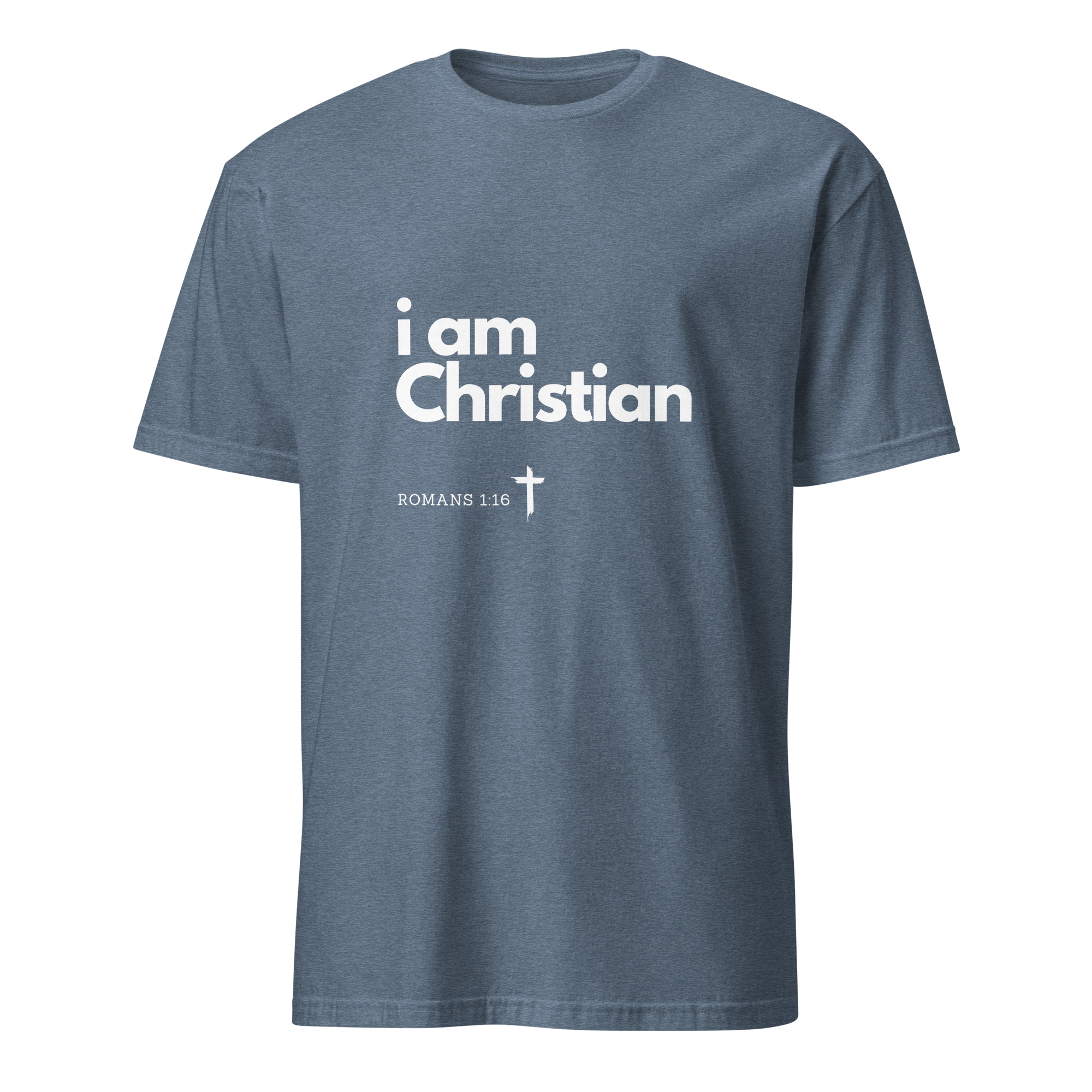 'i am Christian' Unisex T-Shirt - w/Scripture, Dark Colours - Image 24