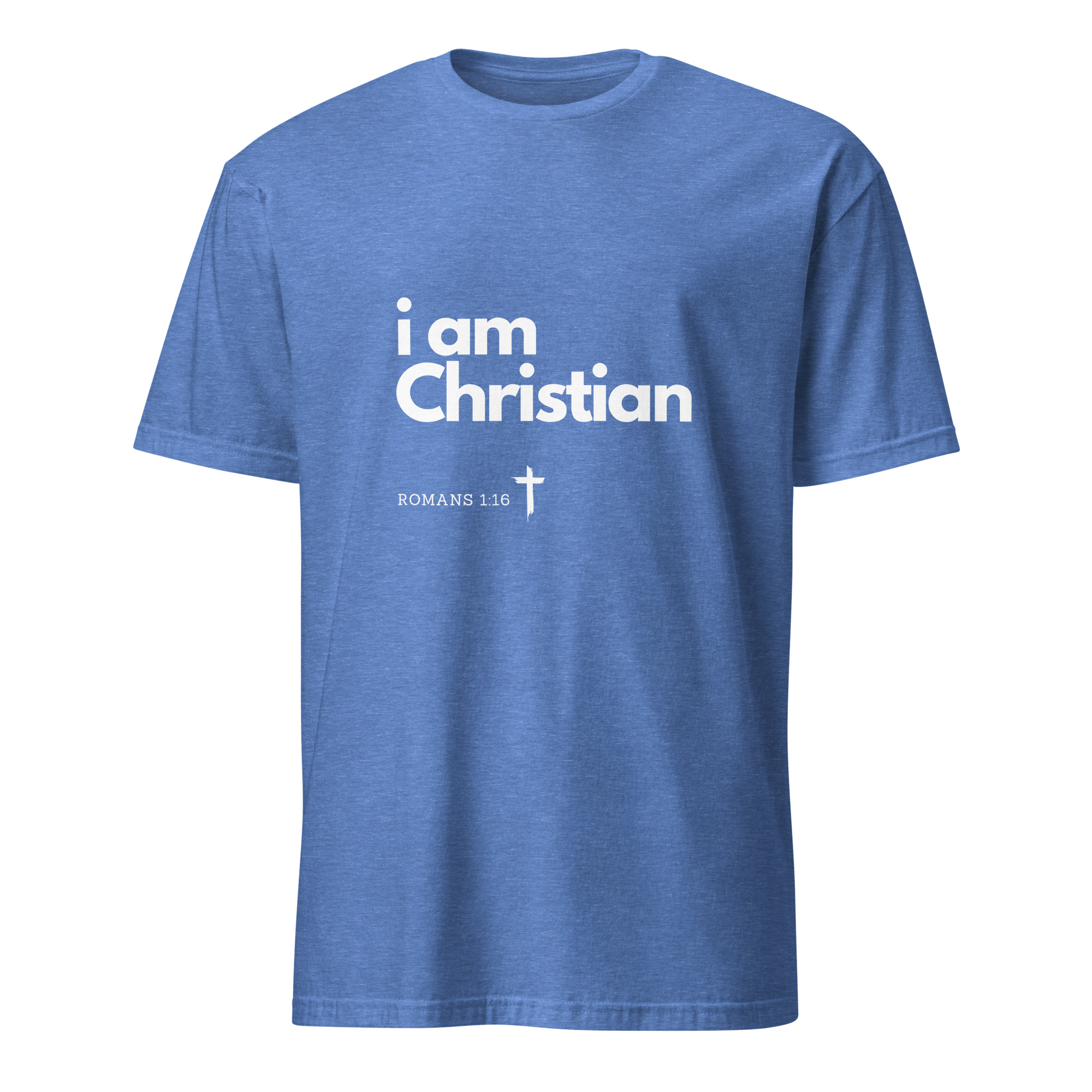'i am Christian' Unisex T-Shirt - w/Scripture, Dark Colours - Image 27