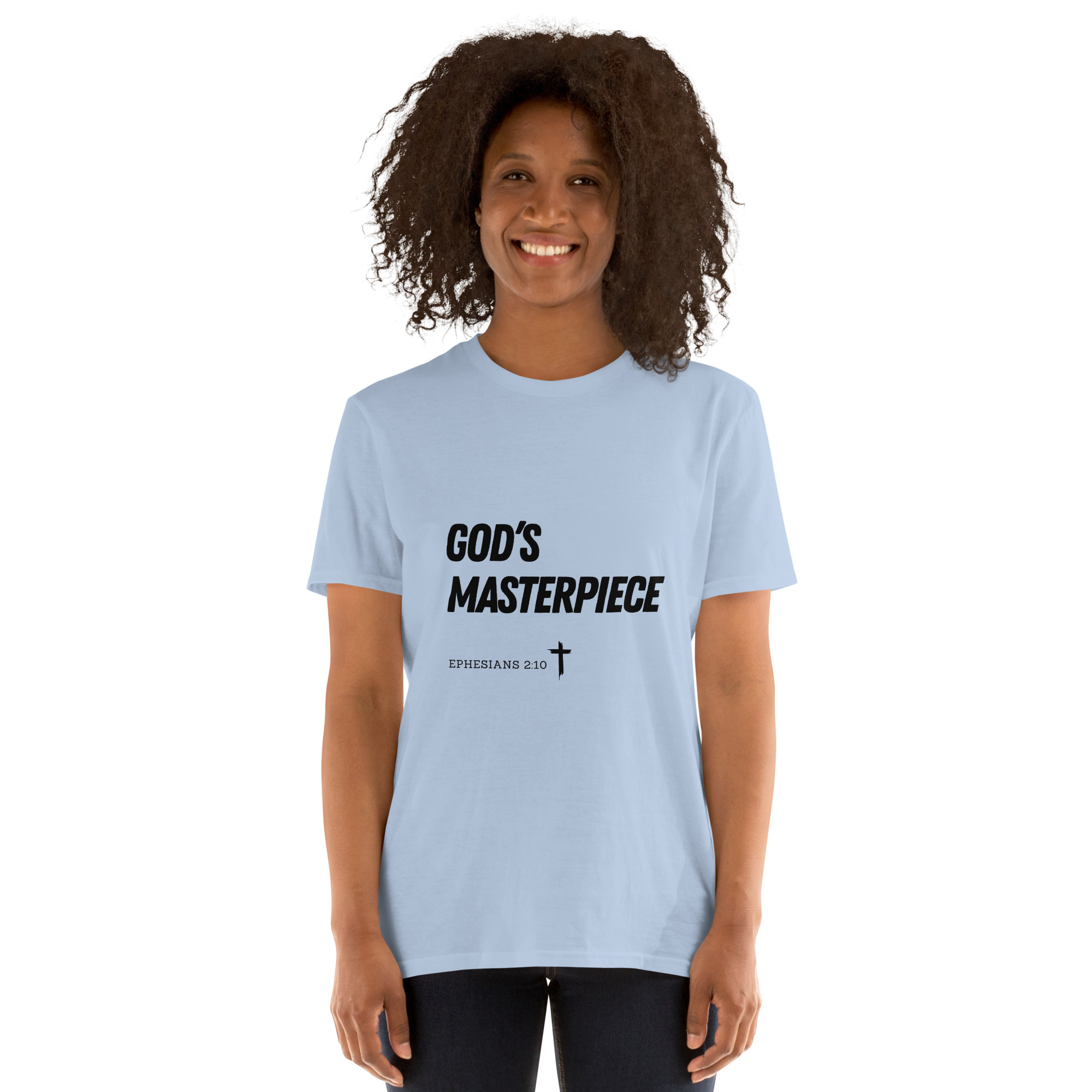 'God's Masterpiece' Unisex T-Shirt - w/Scripture, Light Colours