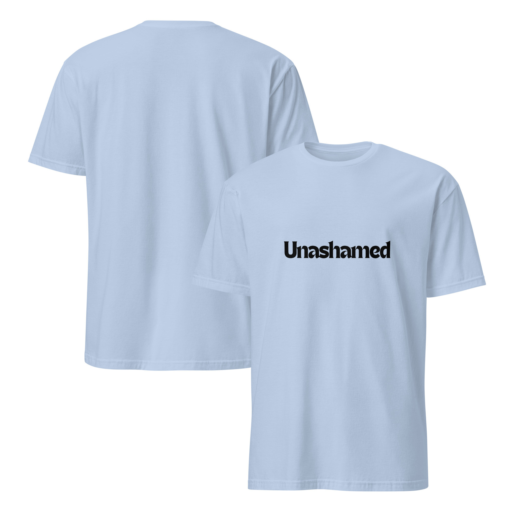 'Unashamed' Unisex T-Shirt - Plain, Light Colours - Image 7