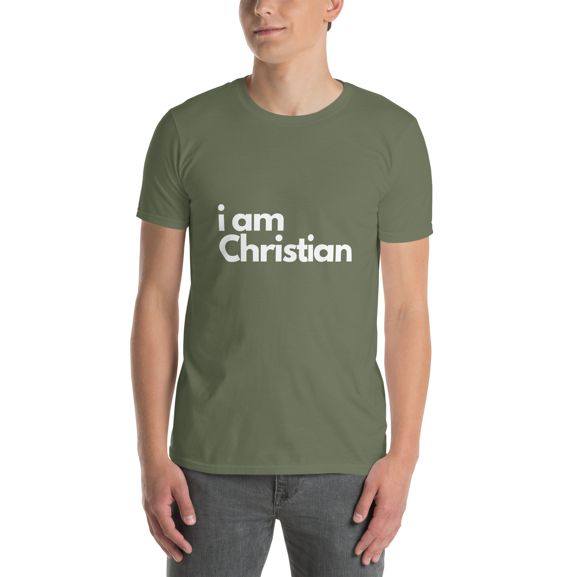 'i am Christian' Unisex T-Shirt - Plain, Dark Colours - Image 5