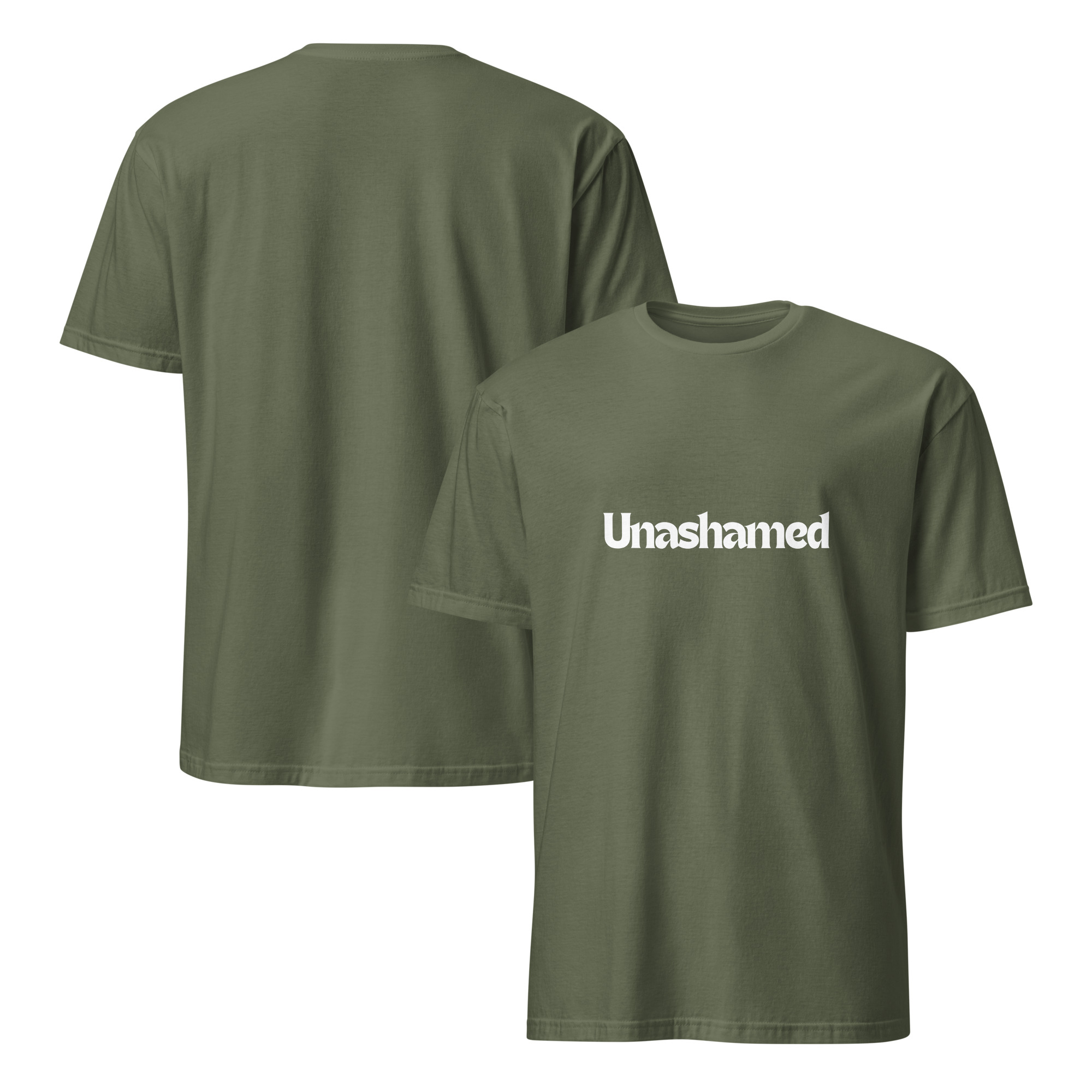 'Unashamed' Unisex T-Shirt - Plain, Dark Colours - Image 10