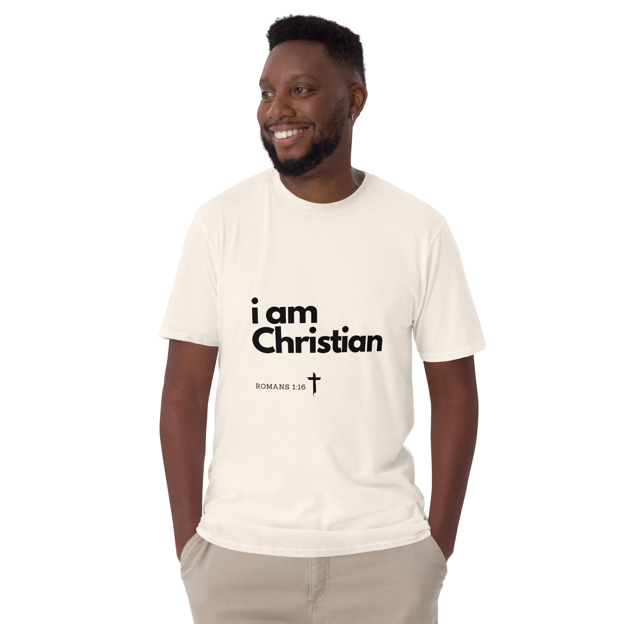 'i am Christian' Unisex T-Shirt - w/Scripture, Light Colours - Image 9
