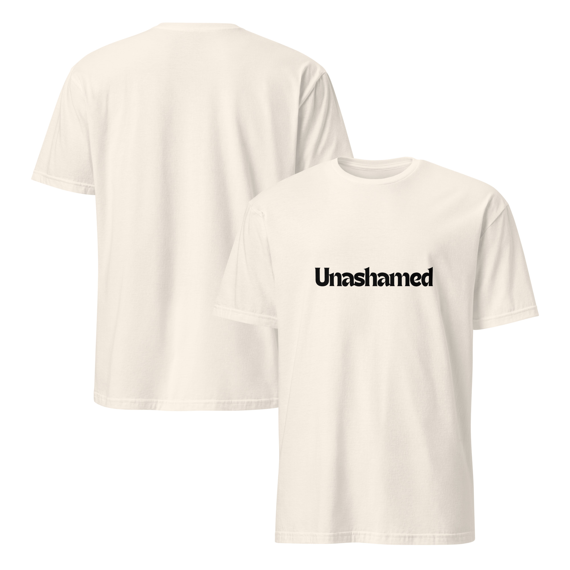 'Unashamed' Unisex T-Shirt - Plain, Light Colours - Image 9