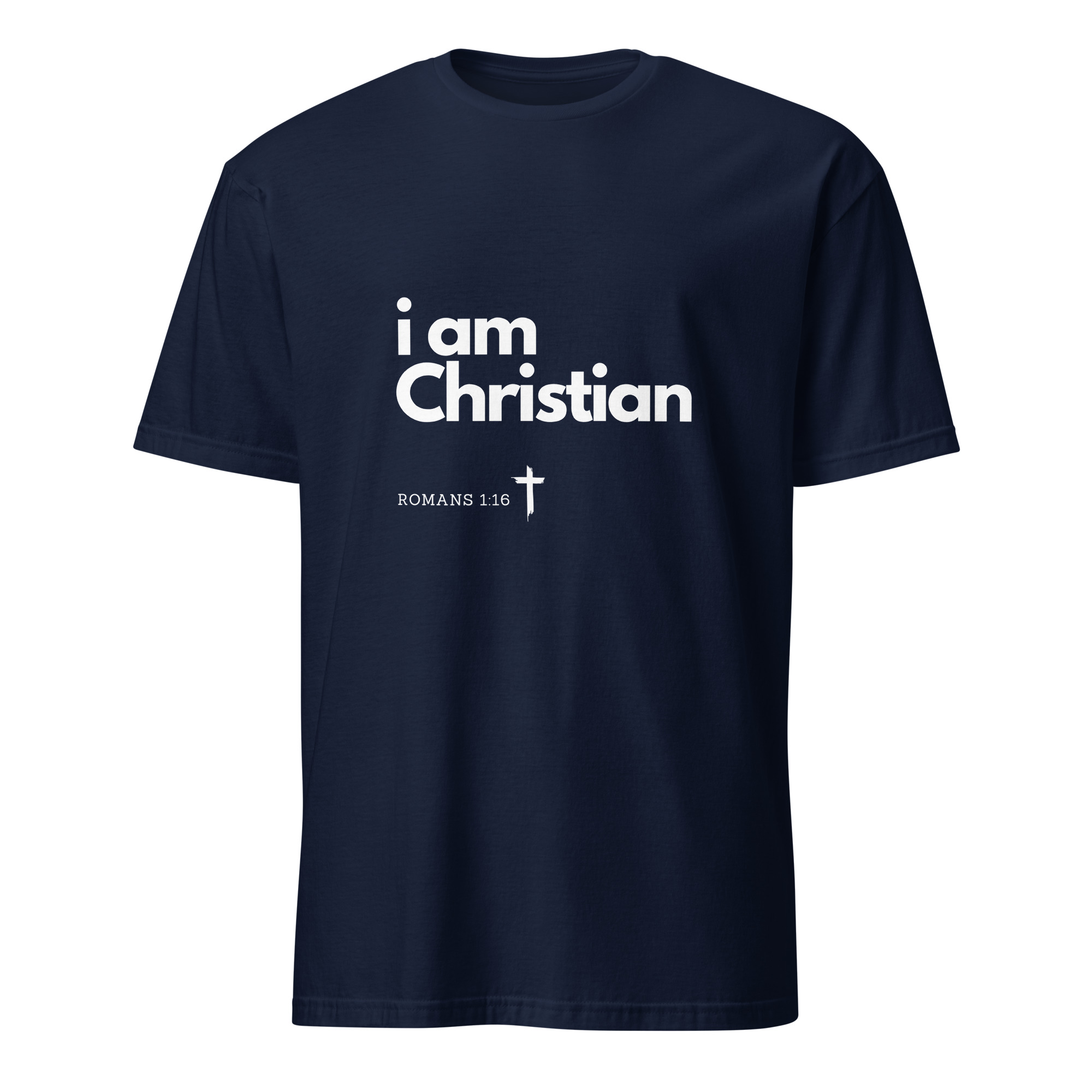 'i am Christian' Unisex T-Shirt - w/Scripture, Dark Colours - Image 16