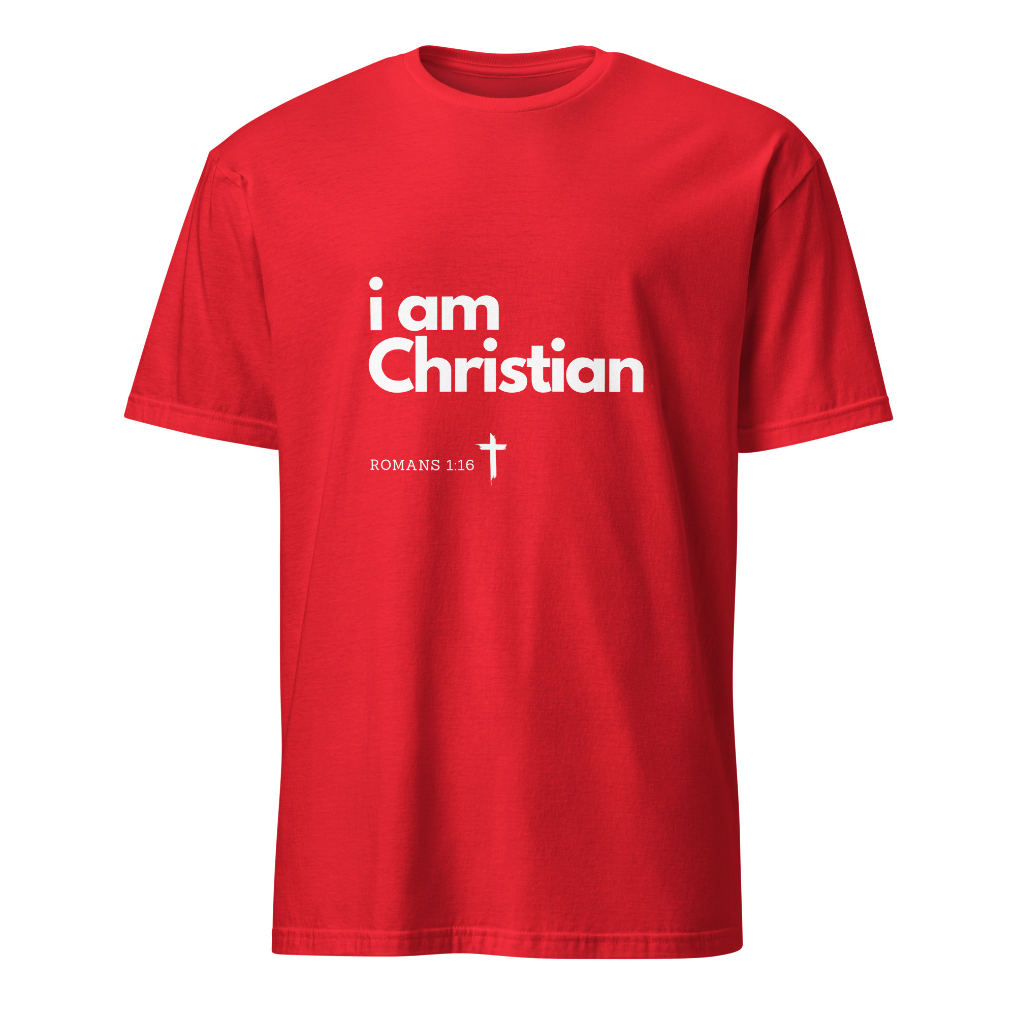 'i am Christian' Unisex T-Shirt - w/Scripture, Dark Colours - Image 19
