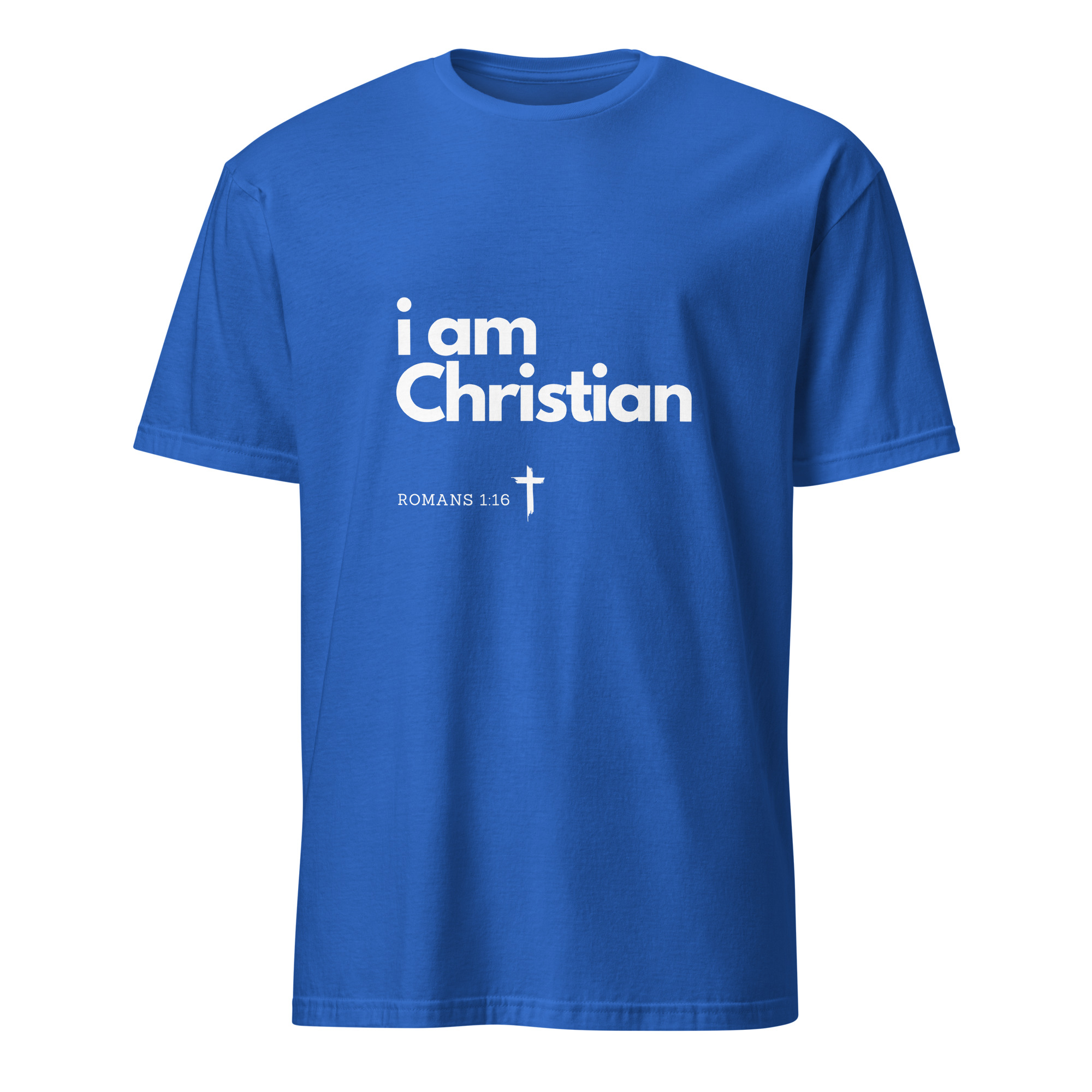 'i am Christian' Unisex T-Shirt - w/Scripture, Dark Colours - Image 21