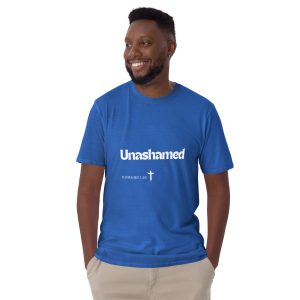'Unashamed' Unisex T-Shirt - w/Scripture, Dark Colours