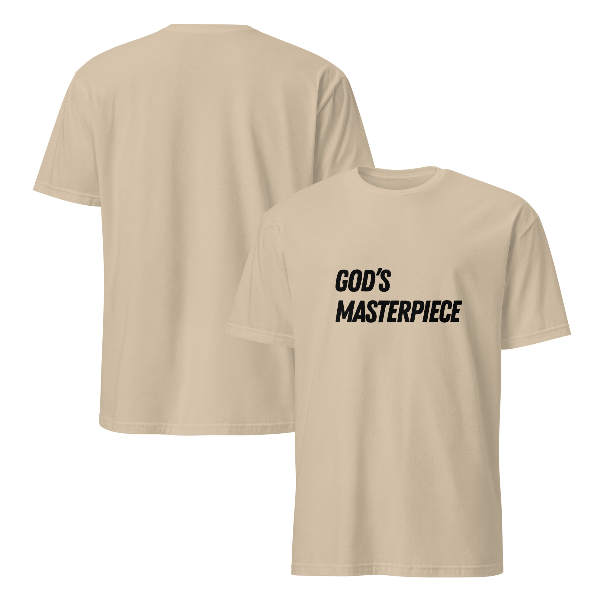 'God's Masterpiece' Unisex T-Shirt - Plain, Light Colours - Image 6