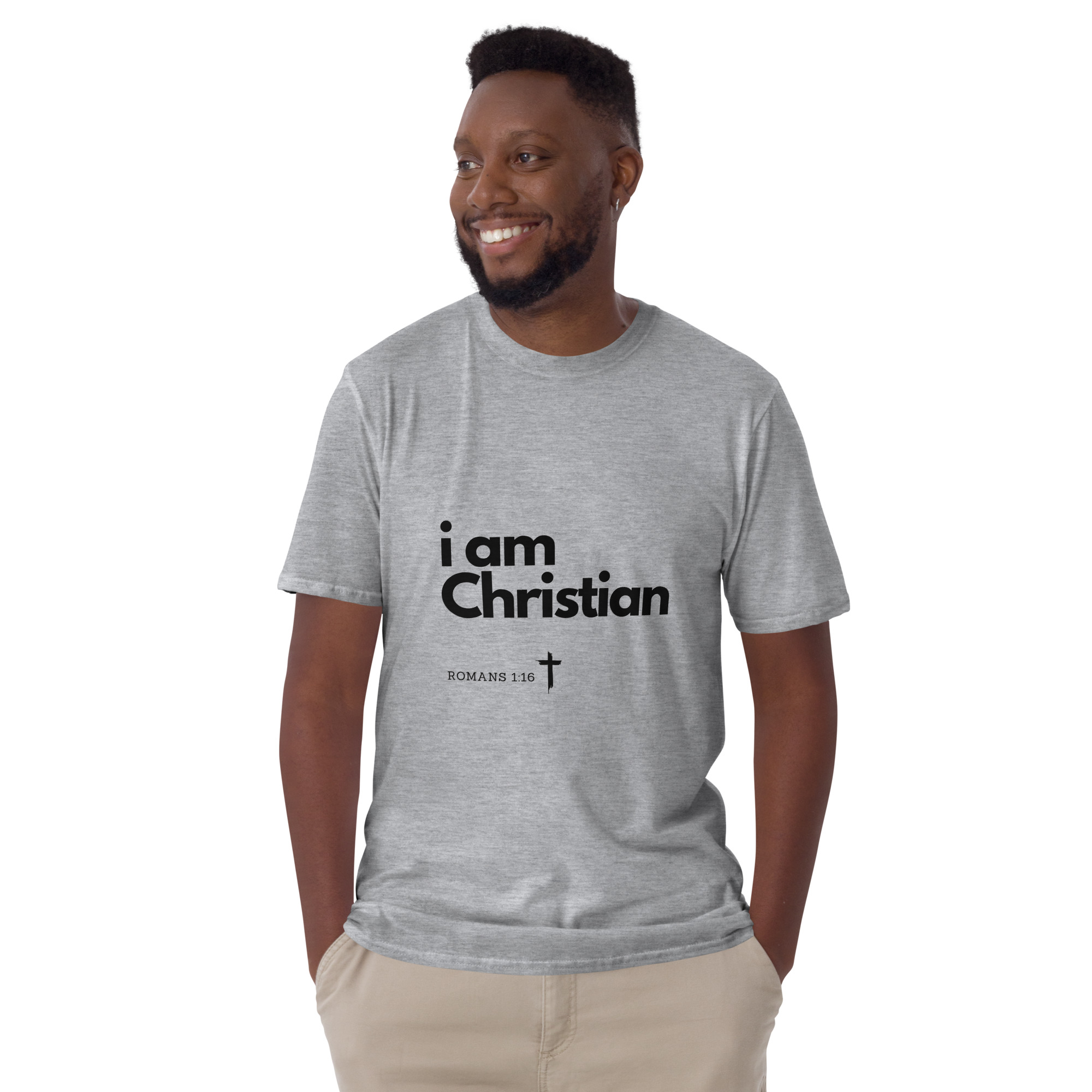 'i am Christian' Unisex T-Shirt - w/Scripture, Light Colours - Image 6
