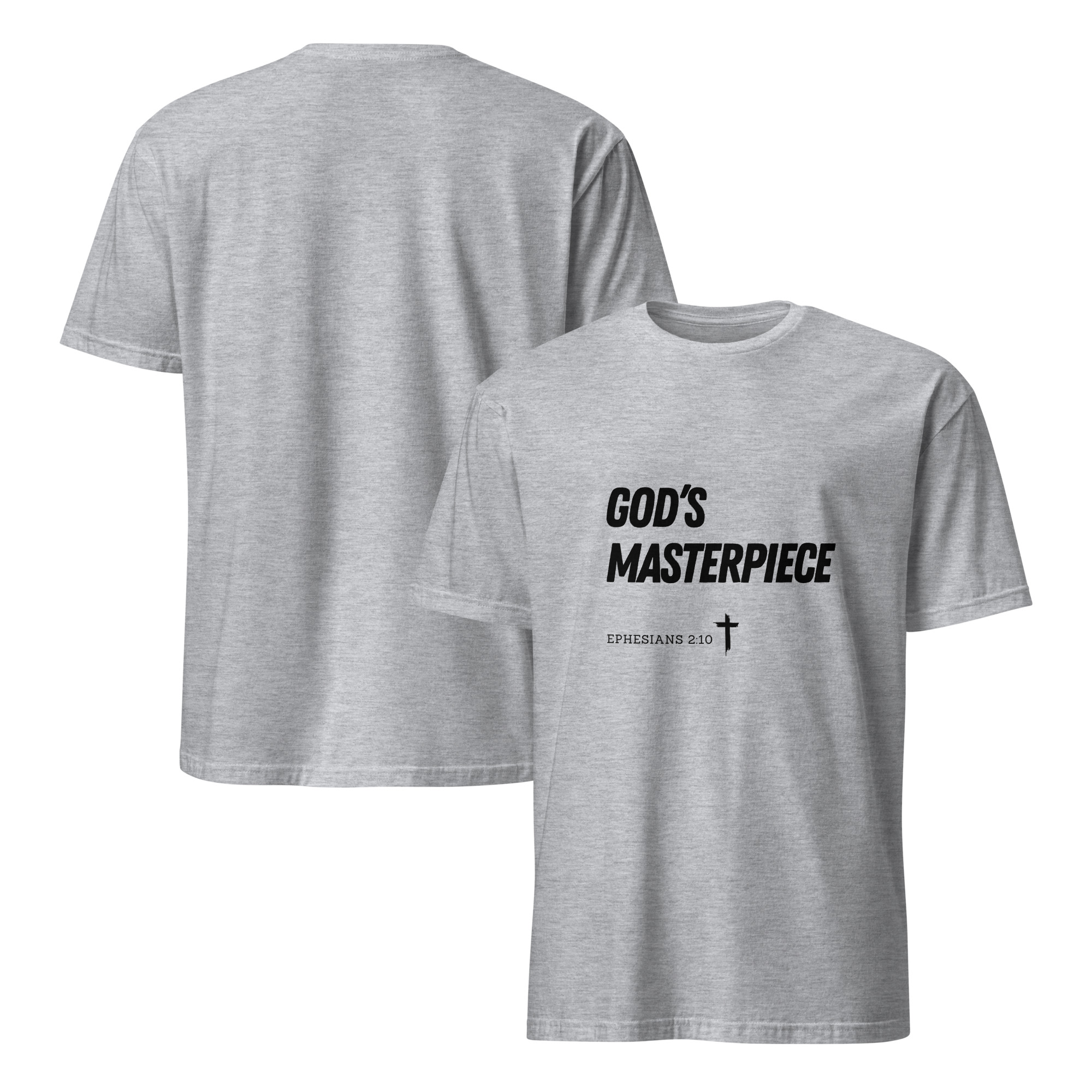 'God's Masterpiece' Unisex T-Shirt - w/Scripture, Light Colours - Image 8