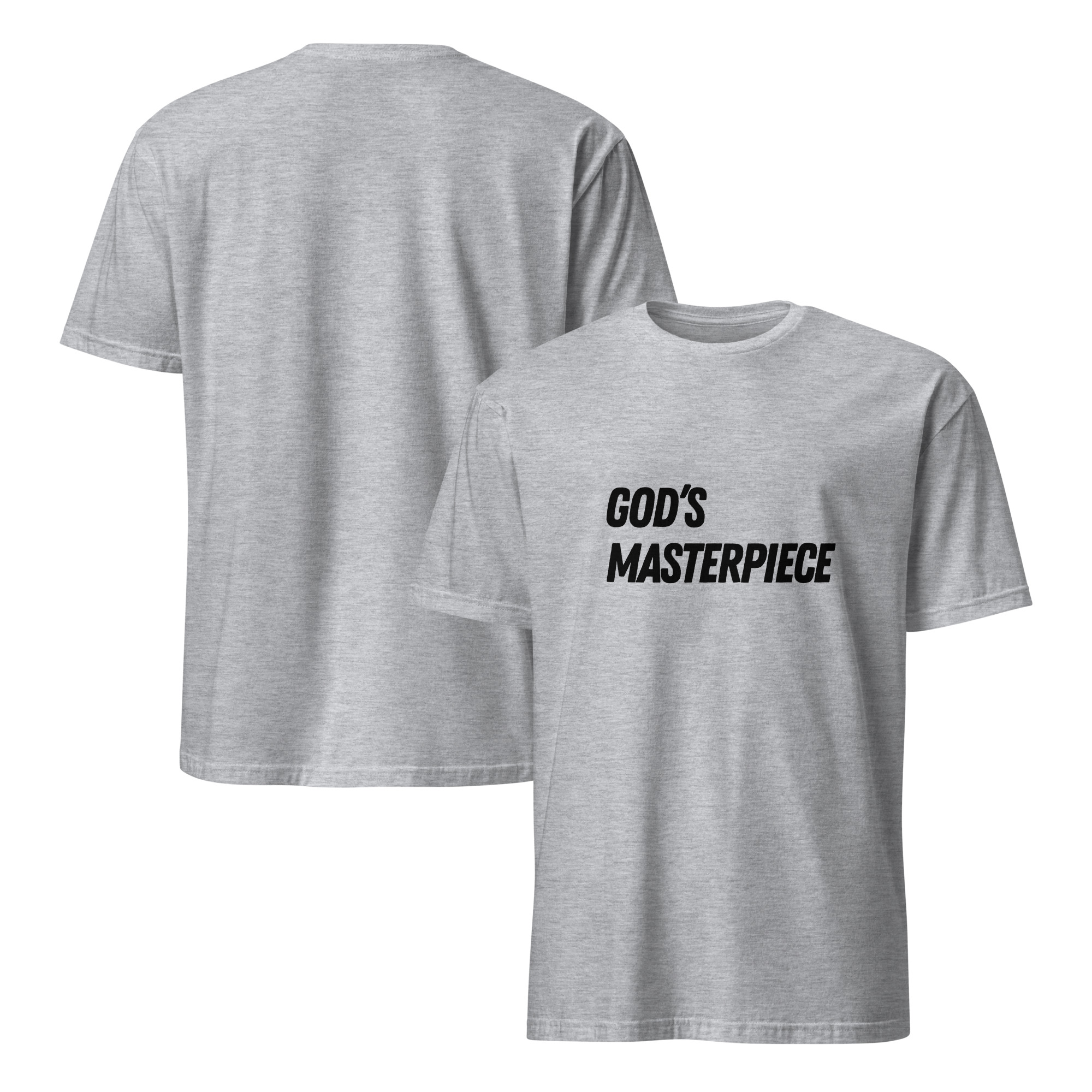'God's Masterpiece' Unisex T-Shirt - Plain, Light Colours - Image 8