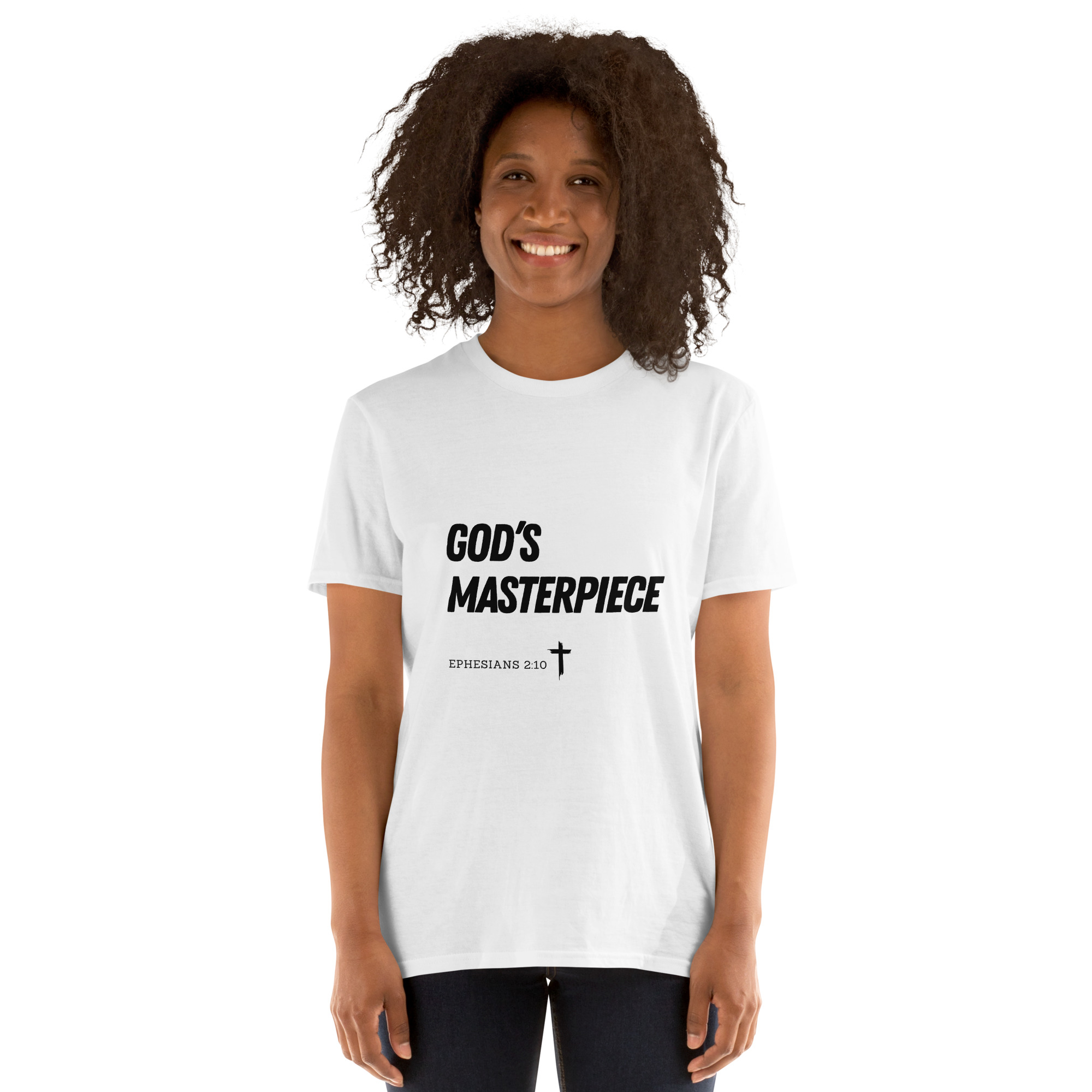 'God's Masterpiece' Unisex T-Shirt - w/Scripture, Light Colours - Image 5
