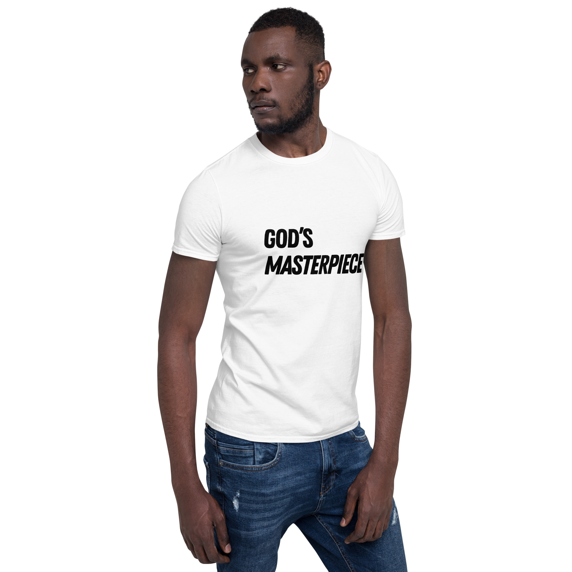 'God's Masterpiece' Unisex T-Shirt - Plain, Light Colours - Image 5