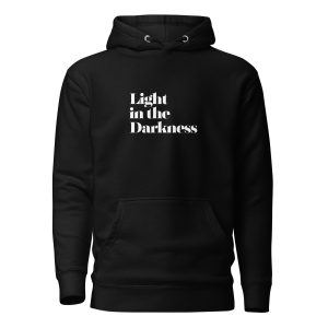 Light in the Darkness Premium Christian Hoodie | Midnight Edition