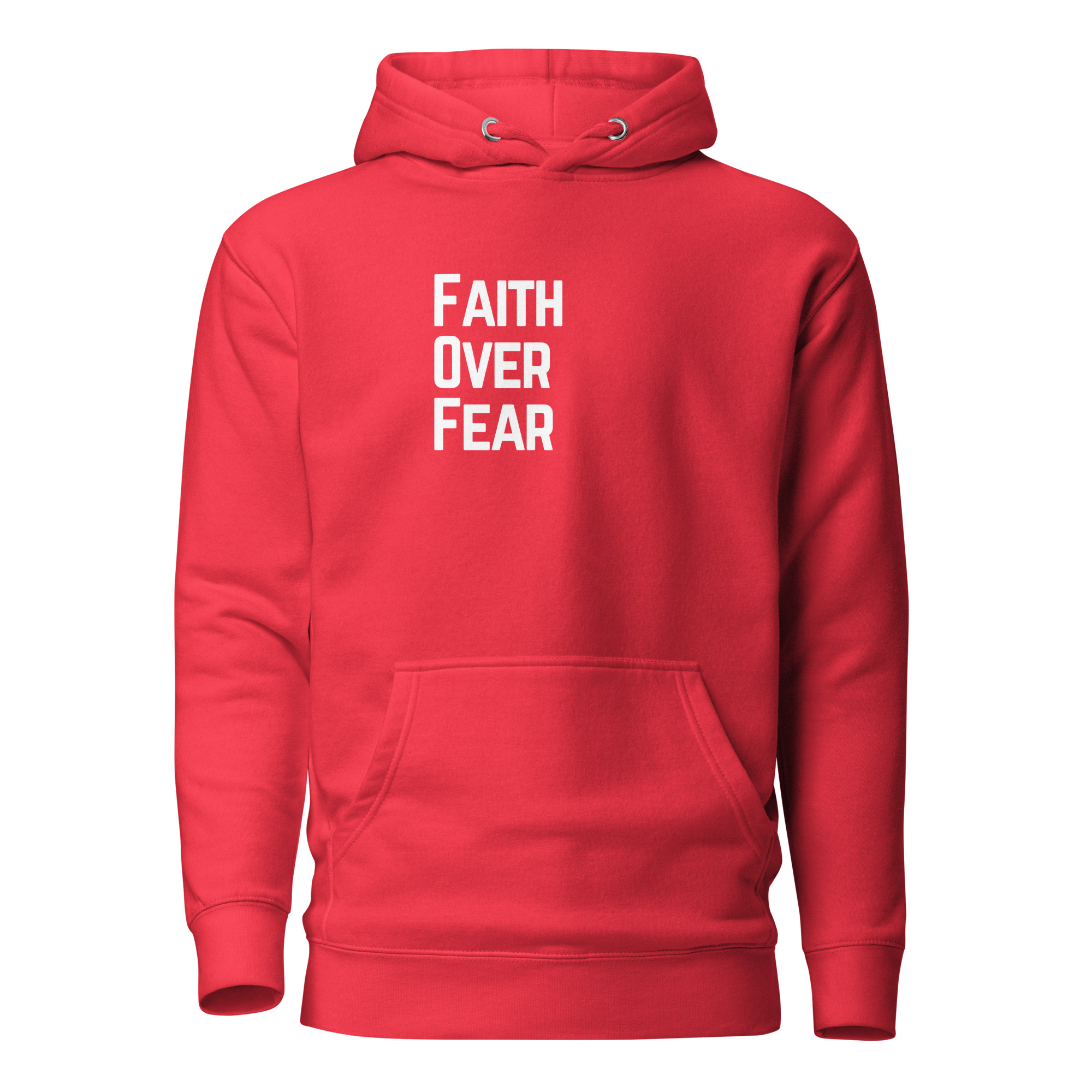 Faith Over Fear Premium Christian Hoodie | Midnight Edition - Image 5