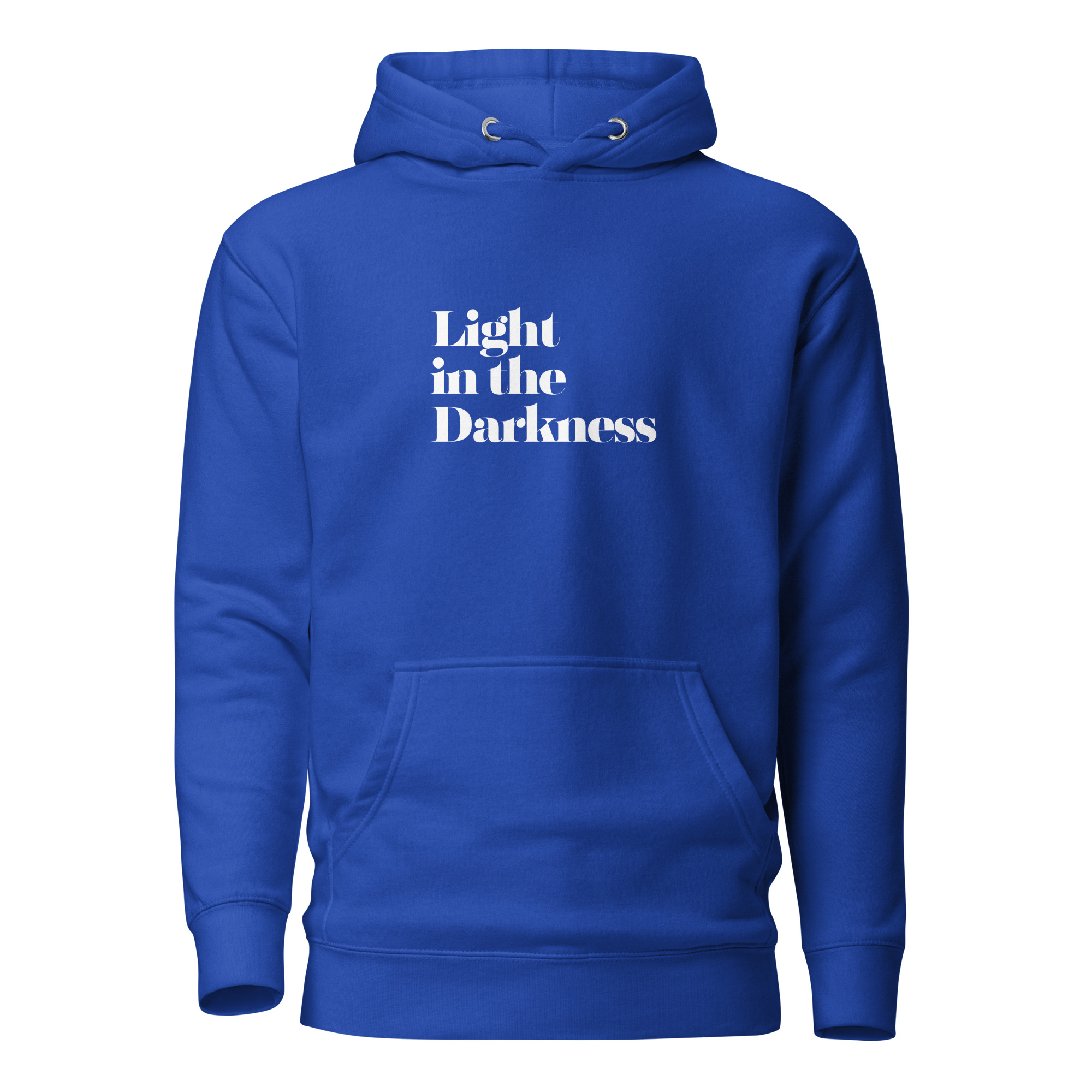 Light in the Darkness Premium Christian Hoodie | Midnight Edition - Image 2