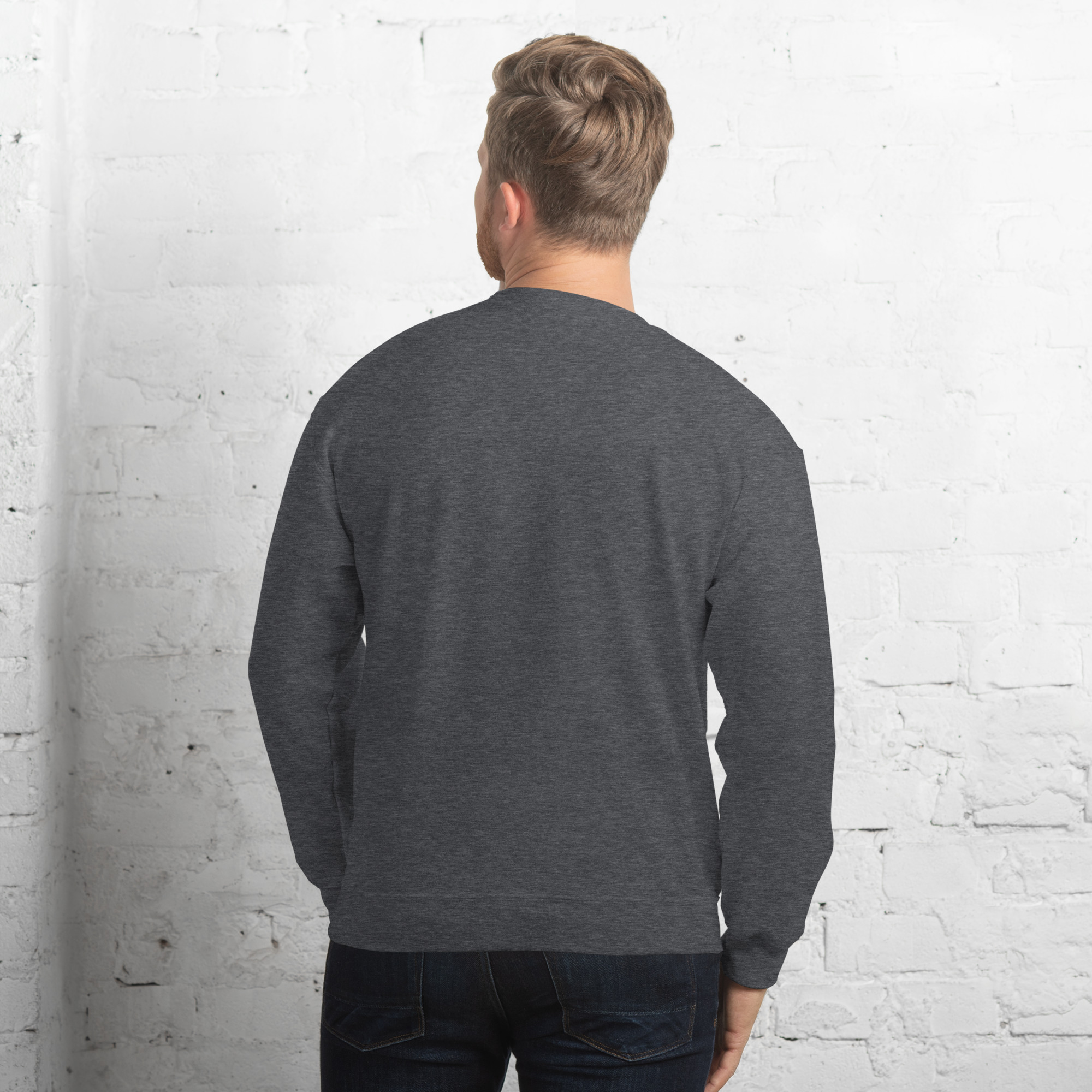 'Unashamed' Slim Fit Unisex Sweatshirt - w/Scripture, Dark Colours - Image 2