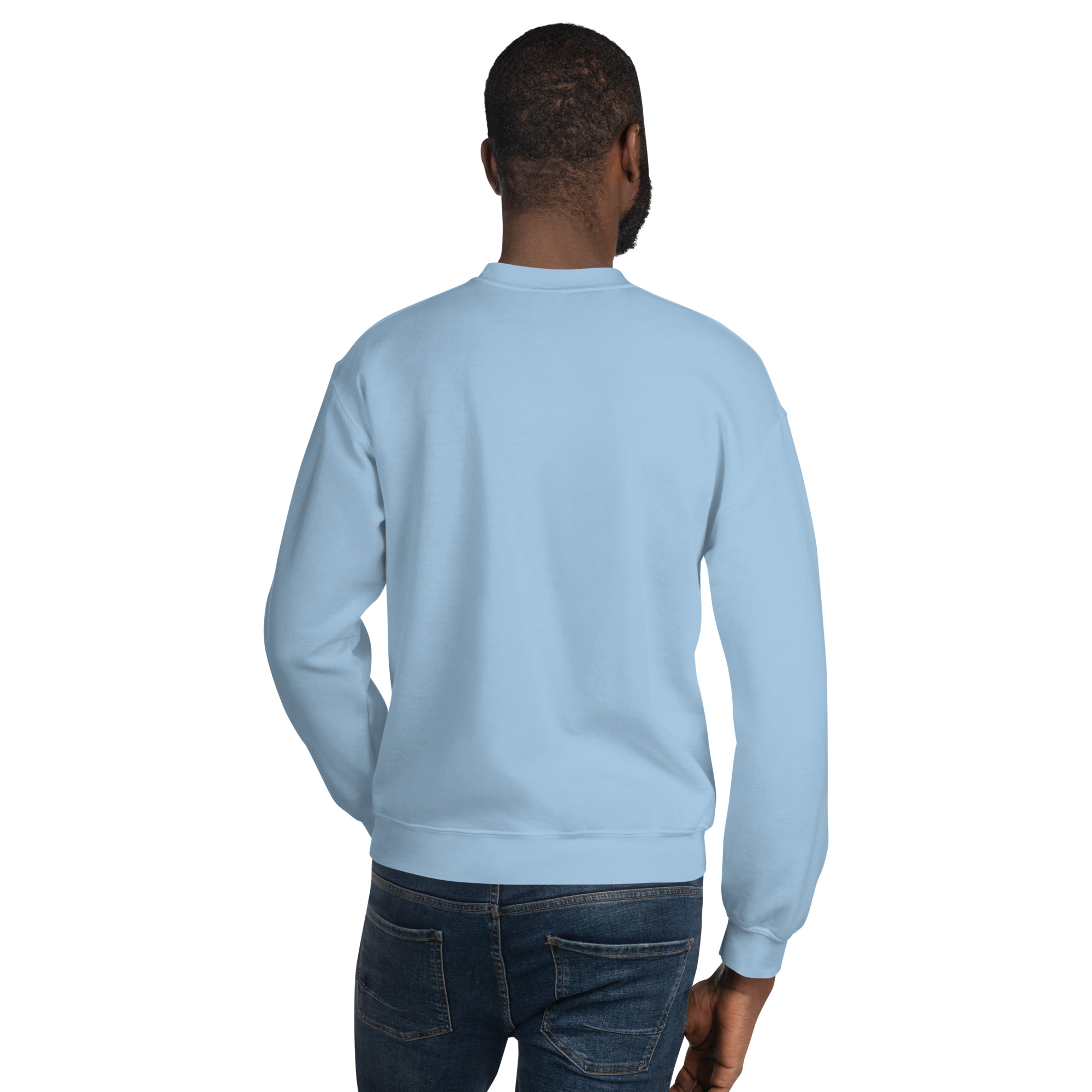 'Faith Over Fear' Slim Fit Unisex Sweatshirt - w/Scripture, Light Colours - Image 4