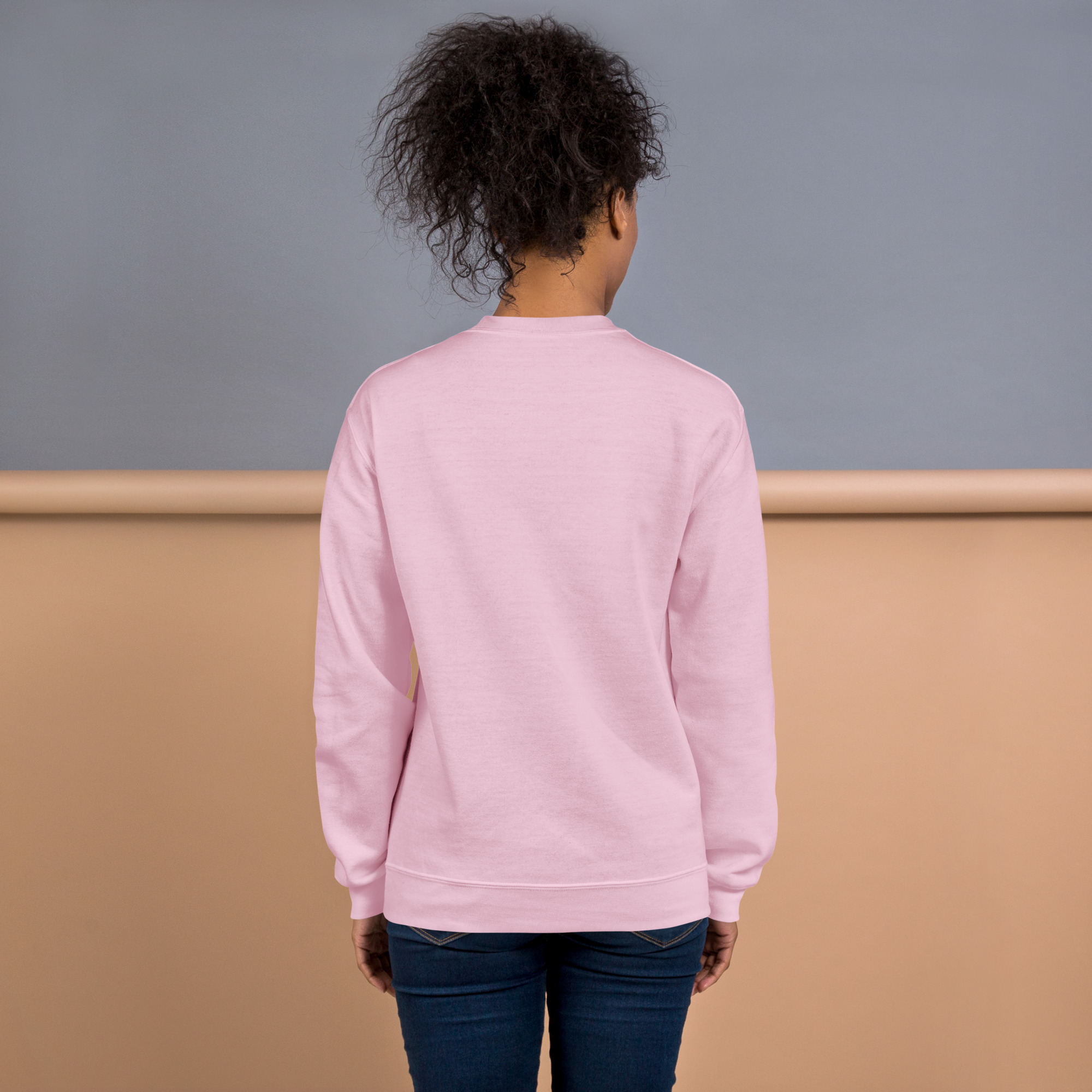 'Light in the Darkness' Slim Fit Unisex Sweatshirt - w/Scripture, Light Colours - Image 8