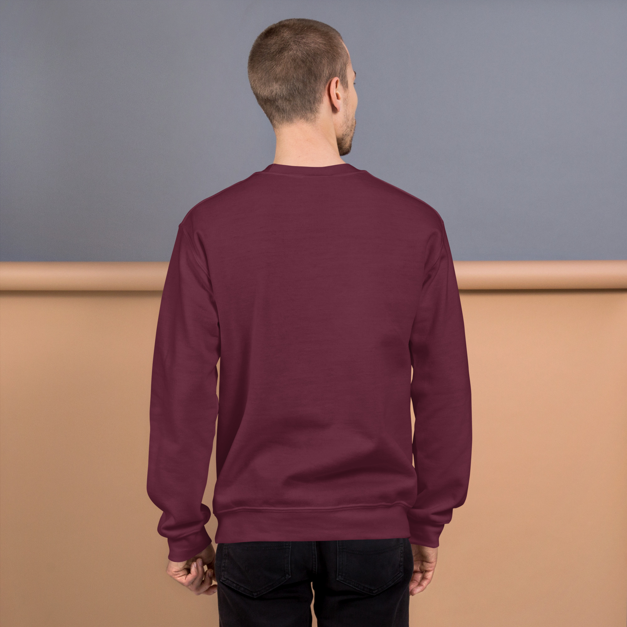 'God's Masterpiece' Slim Fit Unisex Sweatshirt - w/Scripture, Dark Colours - Image 8