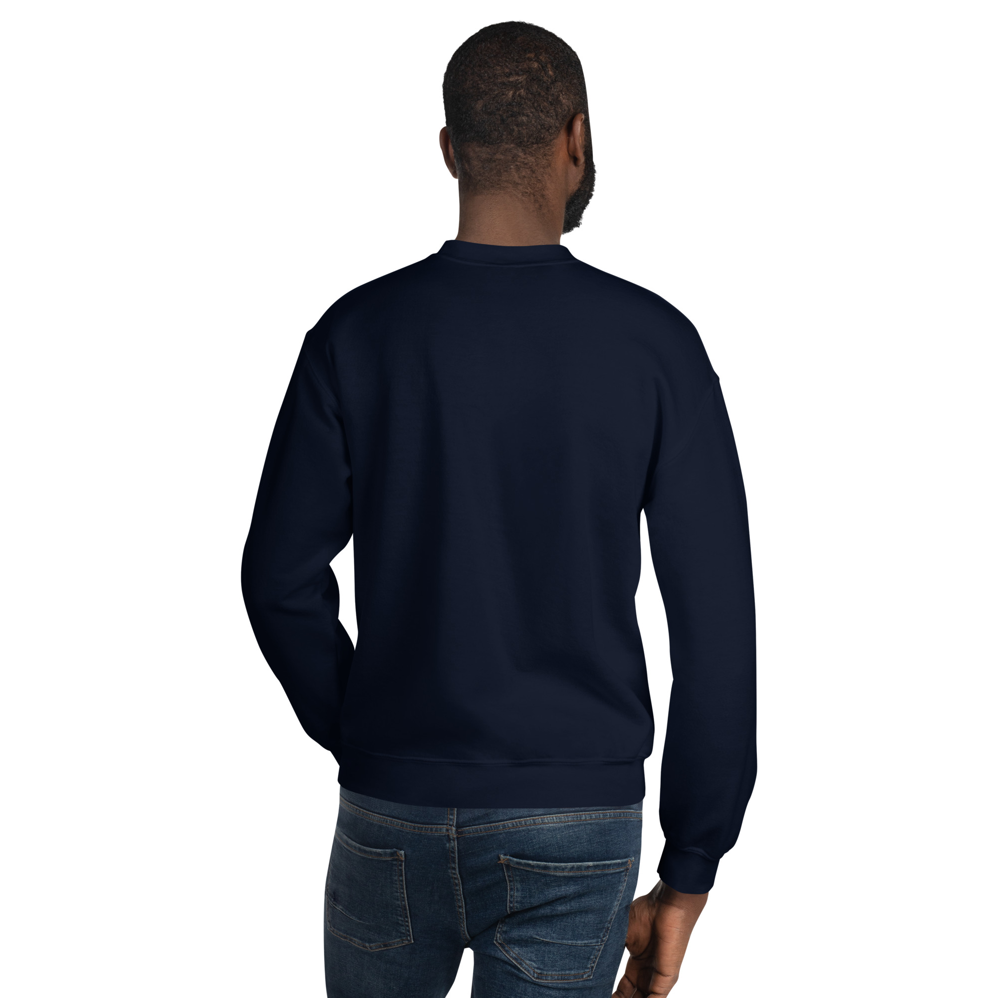 'Light in the Darkness' Slim Fit Unisex Sweatshirt - w/Scripture, Dark Colours - Image 6