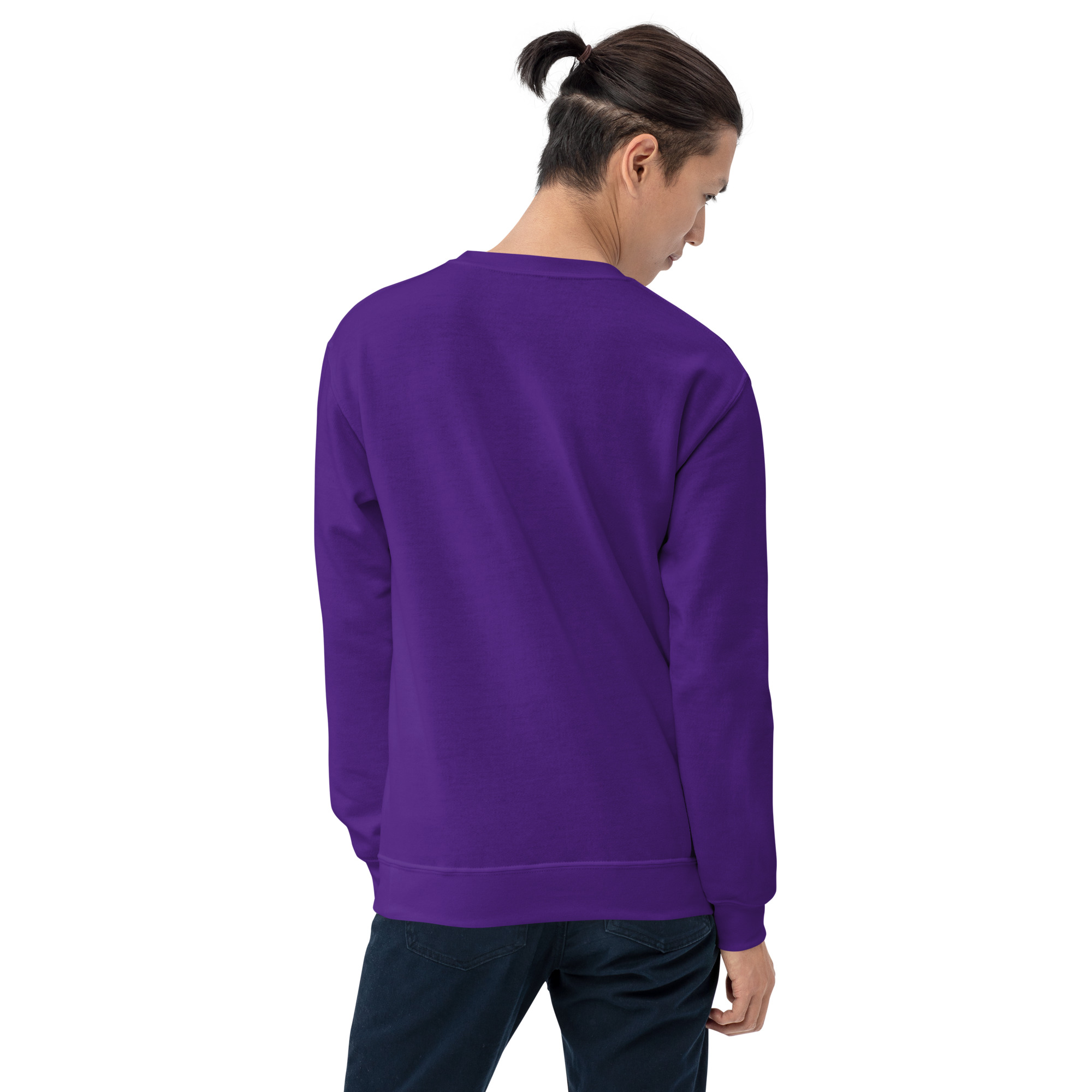 'i am Christian' Slim Fit Unisex Sweatshirt - w/Scripture, Dark Colours - Image 2