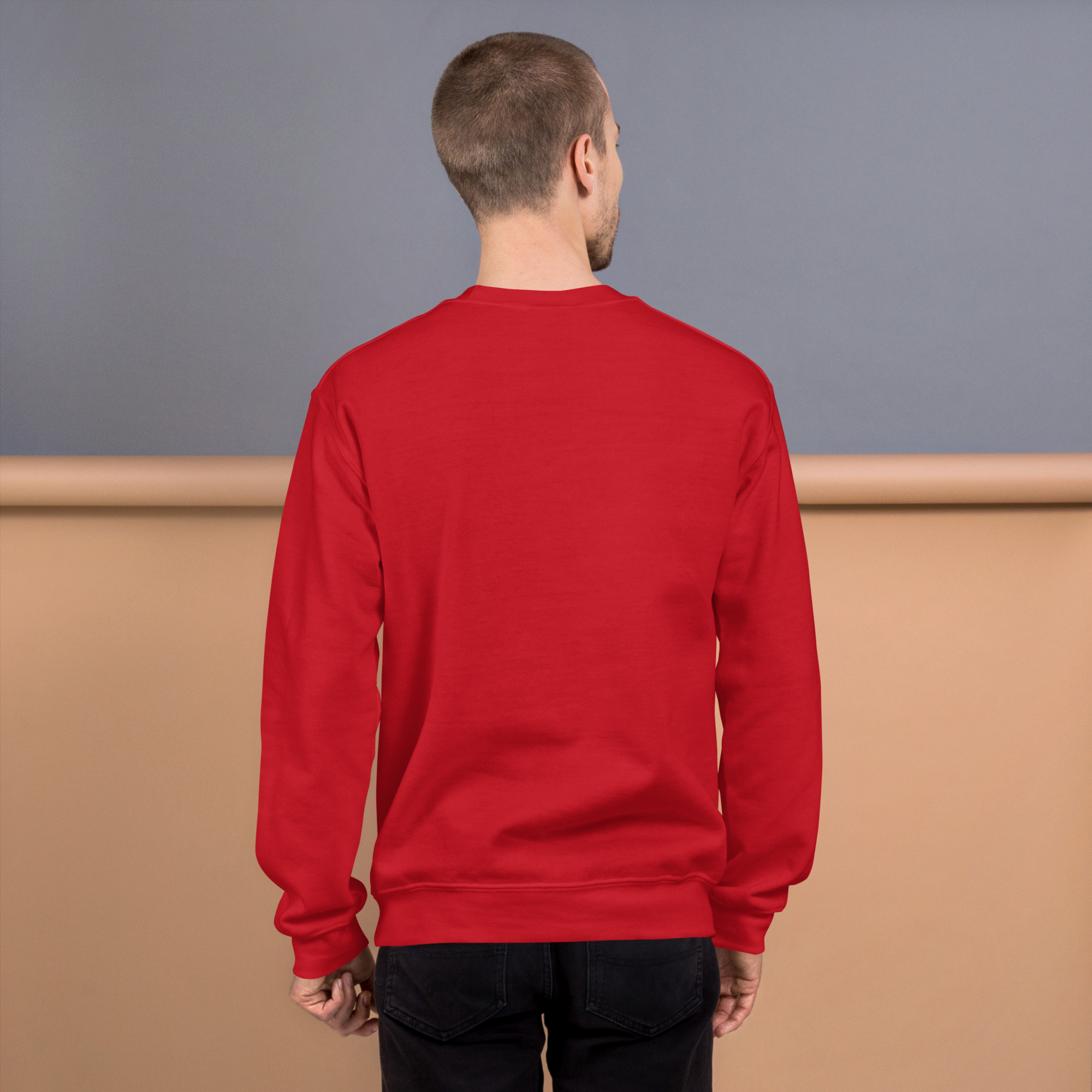 'God's Masterpiece' Slim Fit Unisex Sweatshirt - w/Scripture, Dark Colours - Image 2