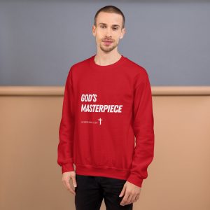 'God's Masterpiece' Slim Fit Unisex Sweatshirt - w/Scripture, Dark Colours