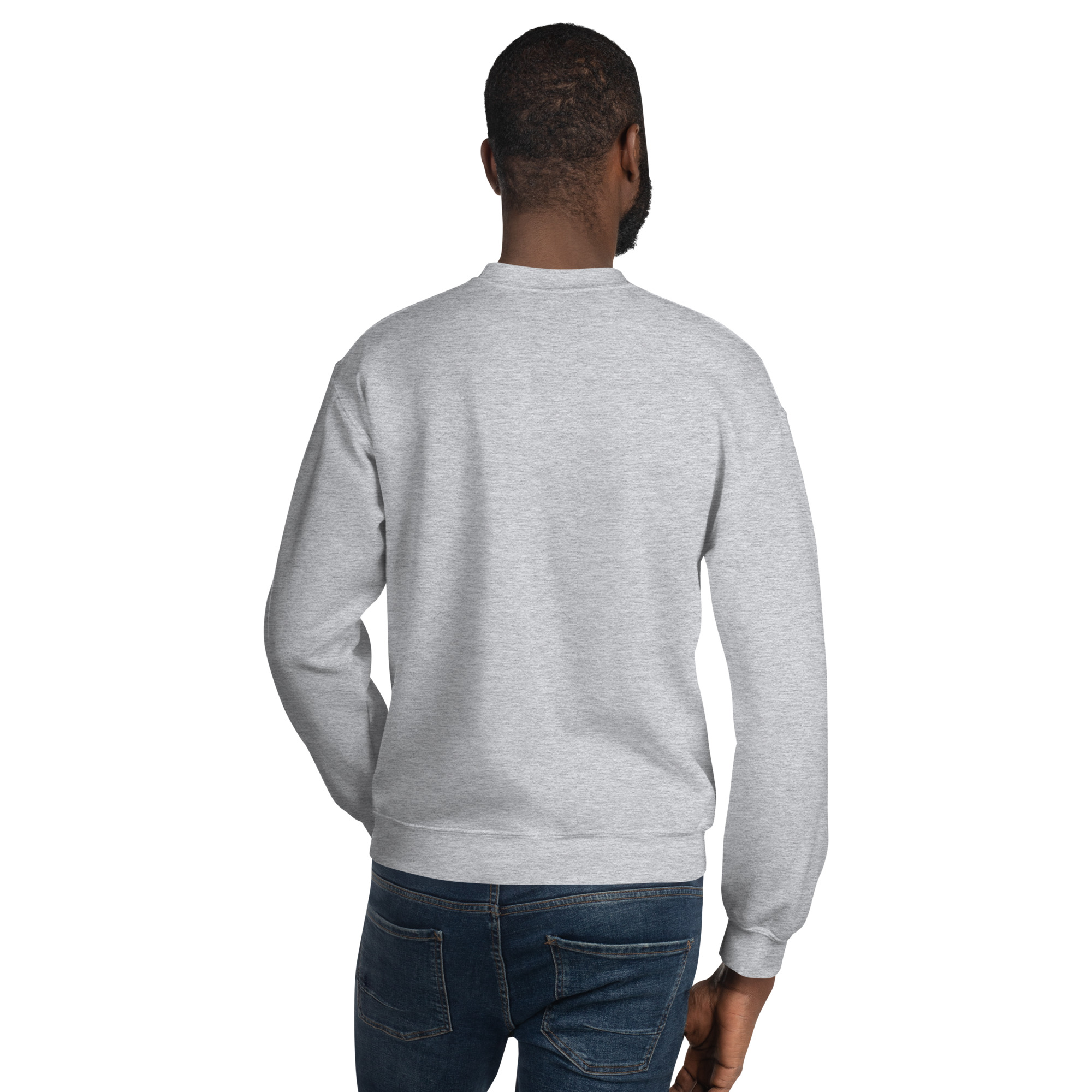 'Faith Over Fear' Slim Fit Unisex Sweatshirt - w/Scripture, Light Colours - Image 2