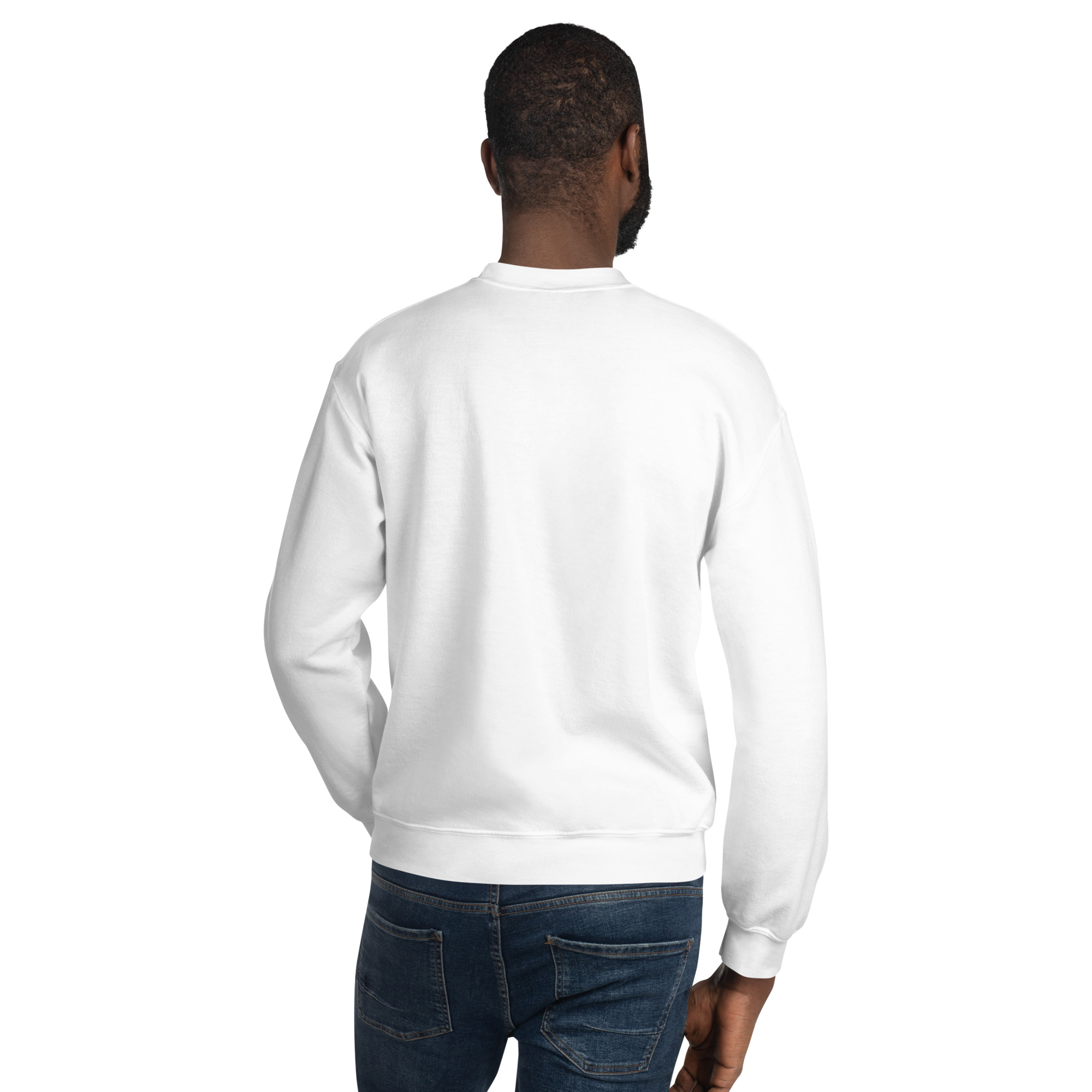 'Faith Over Fear' Slim Fit Unisex Sweatshirt - w/Scripture, Light Colours - Image 8
