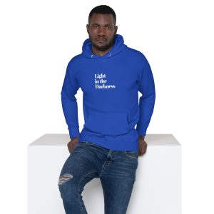 Light in the Darkness Premium Christian Hoodie | Midnight Edition